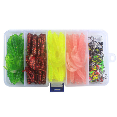 Kit Completo de Pesca Texas con Anzuelos Plomados y Cebos Suaves - Image 8