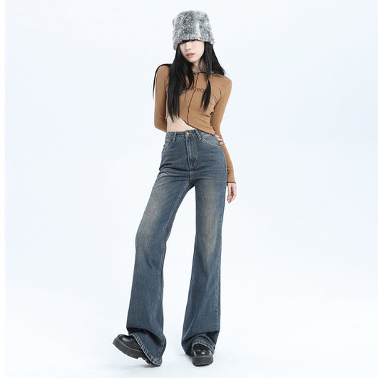 Jeans Skinny Retro Vintage Lavados para Mujer - Image 3