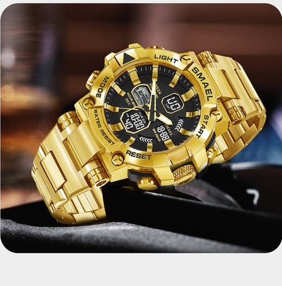 Reloj Deportivo Inteligente de Acero Inoxidable con Doble Pantalla y Luz Nocturna - Image 12