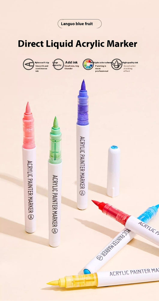 Marcador Acrílico de Punta Suave con Tinta Directa - Image 26