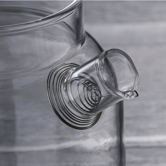 Tetera de Vidrio Borosilicato con Tapa de Bambú Resistente al Calor - Image 10