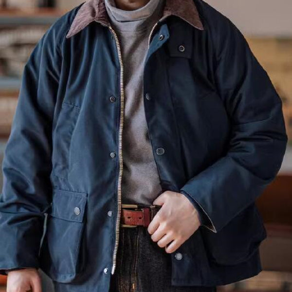 Chaqueta Suelta Estilo Retro para Hombre - Diseño Cazador Moderno