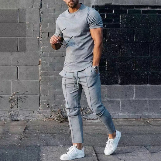 Conjunto Deportivo Casual: Camiseta y Pantalón de Algodón - Image 12