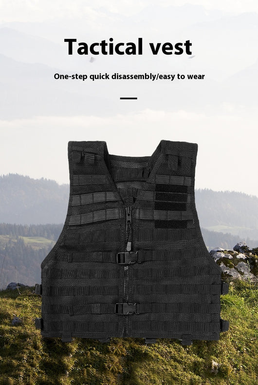 Chaleco Táctico Protector Negro para Actividades al Aire Libre - Image 9