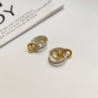 Aretes de Diseño Exclusivo Lujo Minimalista con Microincrustaciones - Image 5