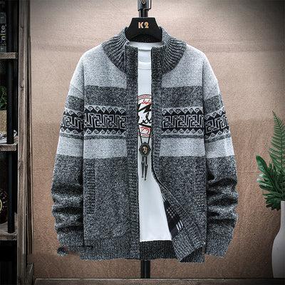 Suéter Tejido Estampado Holgado para Hombre - Image 4