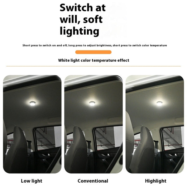 Lámpara LED Ambiental para Techo de Auto - Iluminación Delantera y Trasera