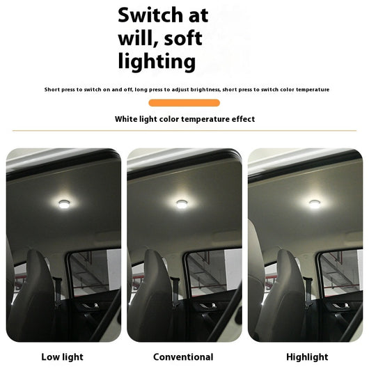 Lámpara LED Ambiental para Techo de Auto - Iluminación Delantera y Trasera - Image 2