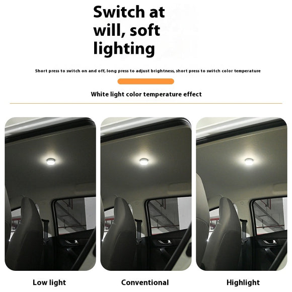Lámpara LED Ambiental para Techo de Auto - Iluminación Delantera y Trasera
