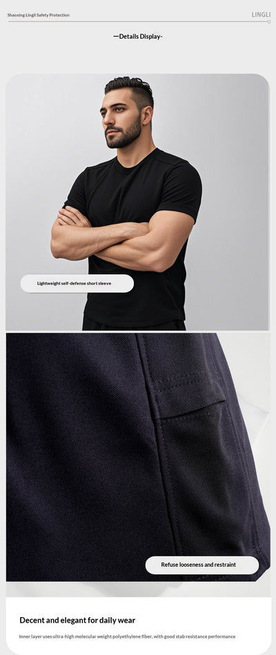 Camiseta Negra Refrigerante Resistente al Corte y Fácil de Limpiar - Image 8