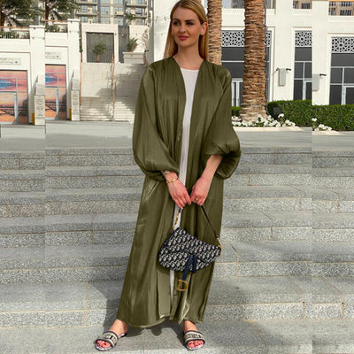 Abaya Kimono Elegante con Mangas Voluminosas - Diseño Moderno para Mujer - Image 4