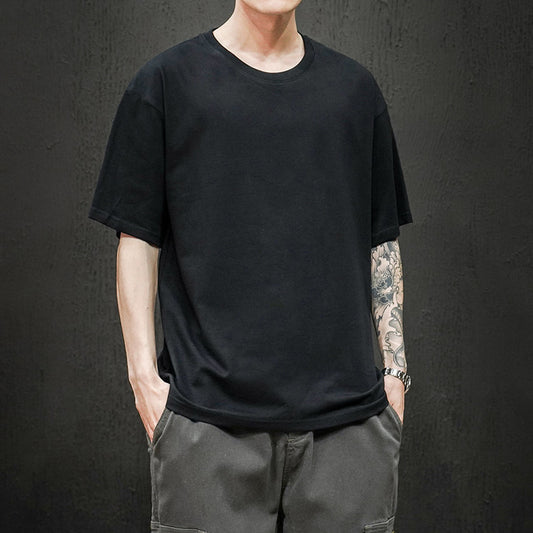 Camiseta de Verano Manga Corta Clásica para Hombre - Diseño Minimalista