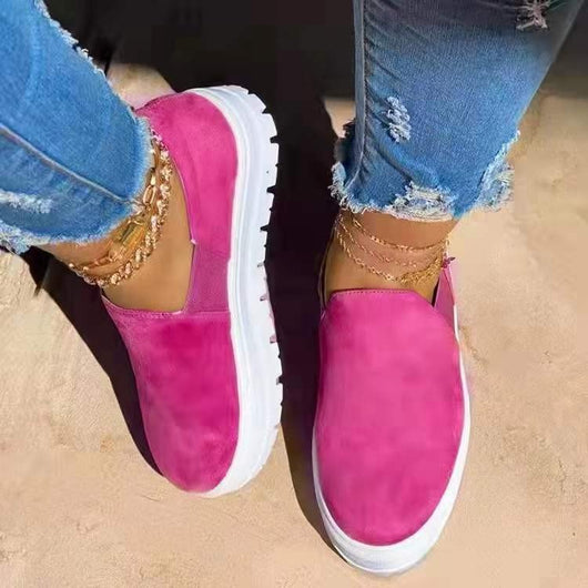 Zapatos Casuales Plataforma Talla Grande Mujer - Diseño Punta Redonda Cómodos - Image 10
