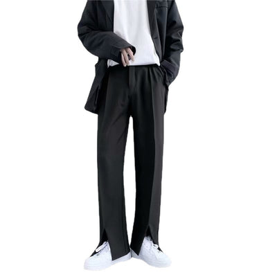 Pantalones Rectos con Aberturas Laterales y Efecto Acampanado - Image 2