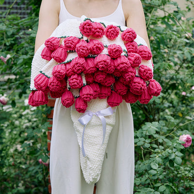 Manta Floral Tejida - Transformable en Ramo de Rosas - Image 18