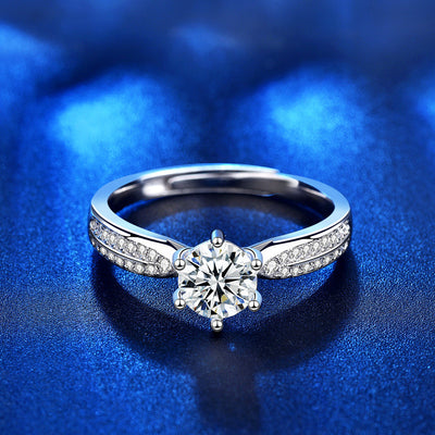 Anillo de Plata Esterlina con Moissanita para Mujer - Image 4