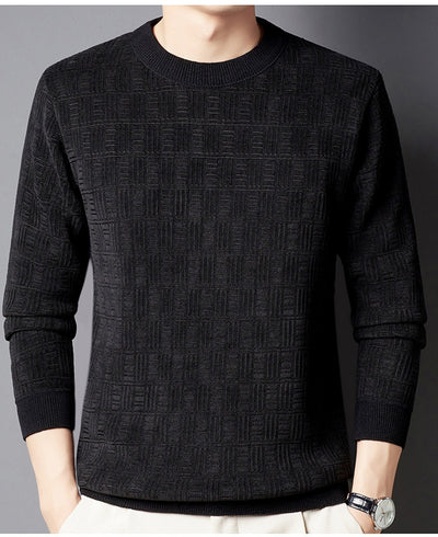 Suéter Grueso de Lana Jacquard con Forro Polar para Hombre - Image 27
