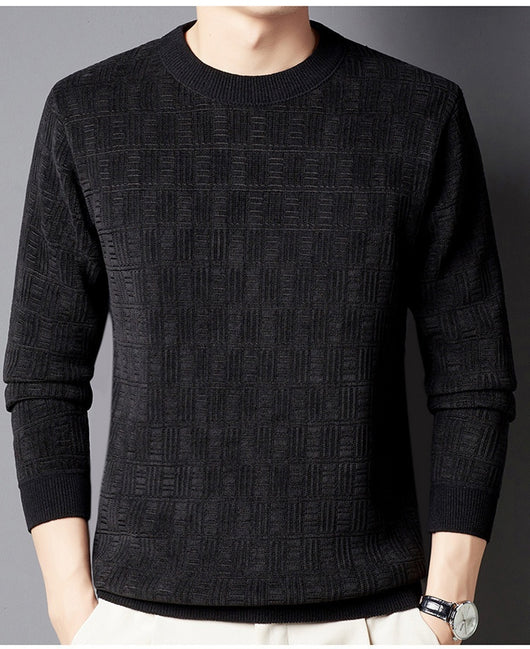 Suéter Grueso de Lana Jacquard con Forro Polar para Hombre - Image 27