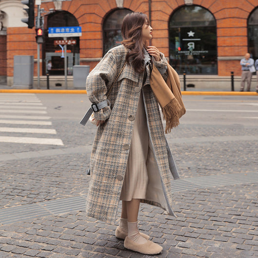 Abrigo de Lana Gruesa Elegante para Otoño e Invierno - Image 10