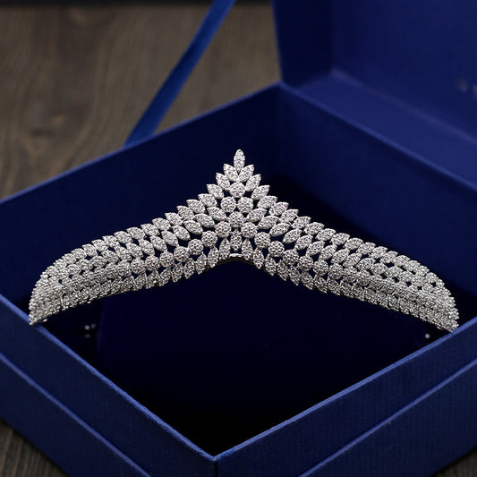 Corona Nupcial de Circonitas - Tiara Elegante para Novia - Image 2