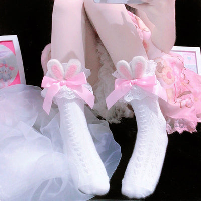 Calcetines Divertidos con Orejas de Conejo en 3D para Mujer - Image 6