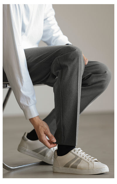 Pantalones de Vestir Ejecutivos Dos Tonos Resistentes a Arrugas - Image 11