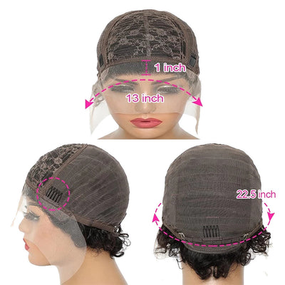 Peluca Rizada Africana con Encaje Frontal para Mujer - Image 12