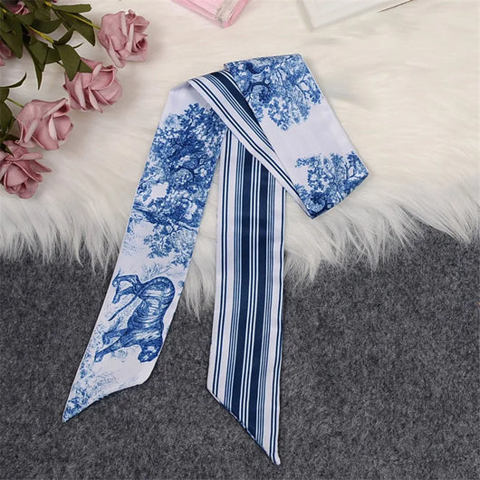 Pañuelo de Seda Estampado para Mujer - Accesorio Versátil Twill - Image 4