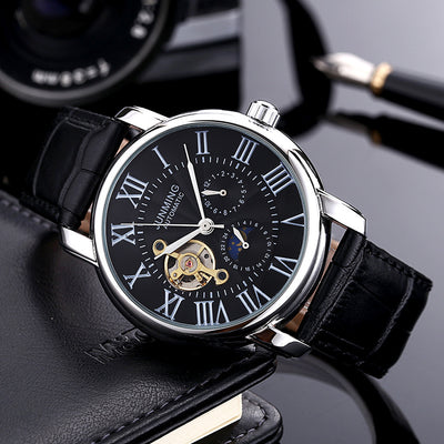 Reloj Automático para Hombre con Números Romanos y Resistencia al Agua - Image 6