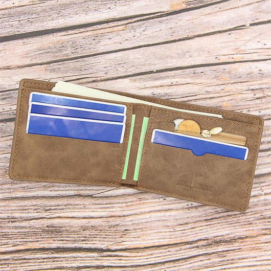 Billetera Vintage para Hombre con Acabado Esmerilado - Compacta y Elegante - Image 3