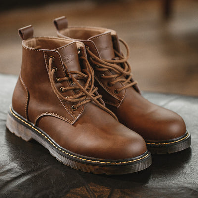 Botas Dr Martens Estilo Británico Mid-Top para Hombre - Otoño - Image 9