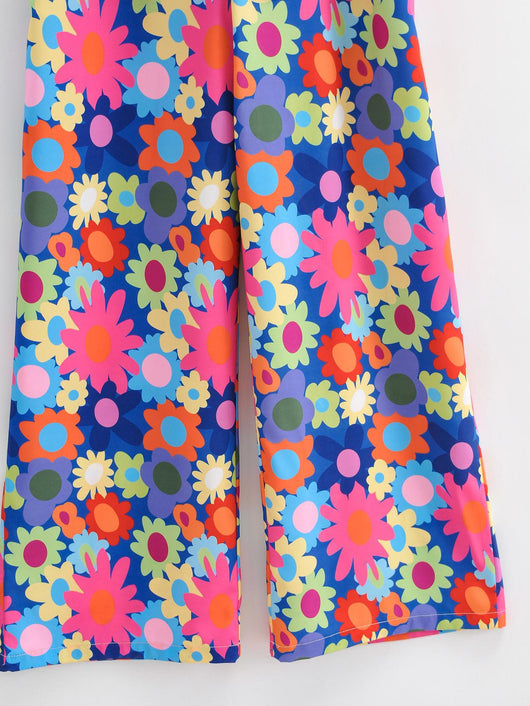 Jumpsuit Estampado con Cintura Ajustable y Piernas Rectas - Image 7