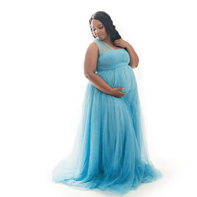 Vestido Maternal de Gasa Elástica para Lactancia - Image 3
