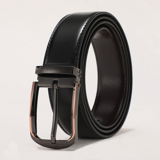 Cinturón de Cuero Genuino para Hombre con Hebilla Reversible - Image 5