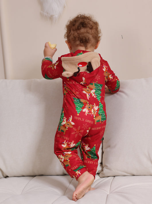 Conjunto Navideño Familiar de Pantalones Largos para Niños y Niñas - Image 58