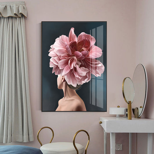Cuadro Lienzo Mujer Floral - Image 7