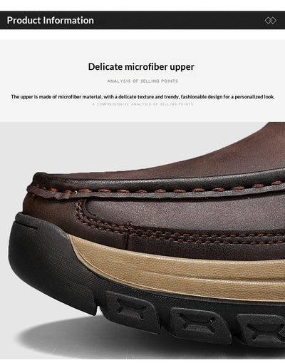 Zapatos de Cuero Casual Estilo Británico para Senderismo y Outdoor - Image 13