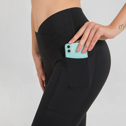 Pantalones Yoga Cintura V Ajustados para Mujer - Image 2