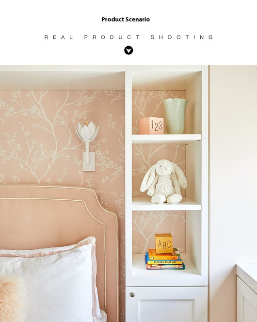 Lámpara de Pared Floral Montaje Suave para Escaleras Modernas - Image 16
