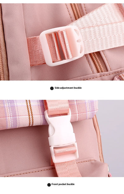 Mochila para Computadora Multicapa de Diseño Minimalista para Mujer - Image 23