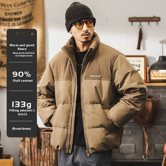 Chaqueta de Plumón de Pato para Hombre - Abrigo Invernal Americano - Image 6