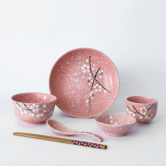 Juego de Comida Japonés 6 Piezas - Bowls de Arroz, Platos de Sabor y Palillos - Image 6