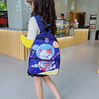 Mochila Escolar Infantil con Diseño de Gato Kawaii - Image 4