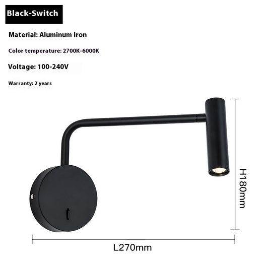 Lámpara de Pared Minimalista para Lectura con Brazo Articulado - Image 5