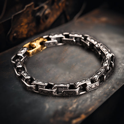 Pulsera Hombre Hip-Hop Vintage Estilo Urbano