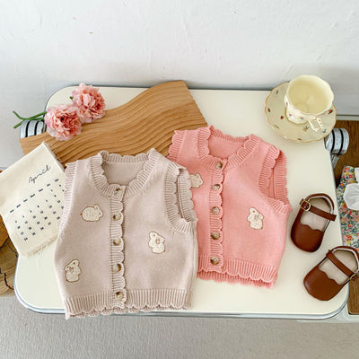Chaleco Cardigan Infantil con Estampado de Conejitos - Image 23