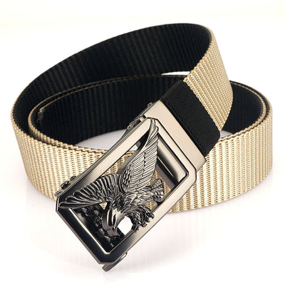 Cinturón Bicolor para Hombre con Hebilla Automática Giratoria sin Dientes - Image 7