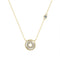 S925 Sterling Plateado Necklace 14K Dorado With Diamonds Hollow Zircon Heart Shape Plateado