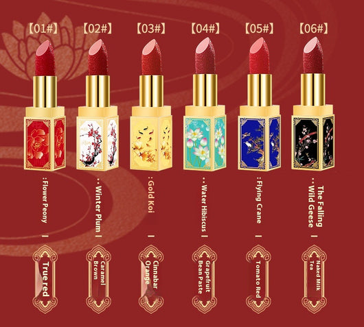 Estuche de Lápices Labiales Estilo Chino Imperial con Grabados Artesanales - Image 8