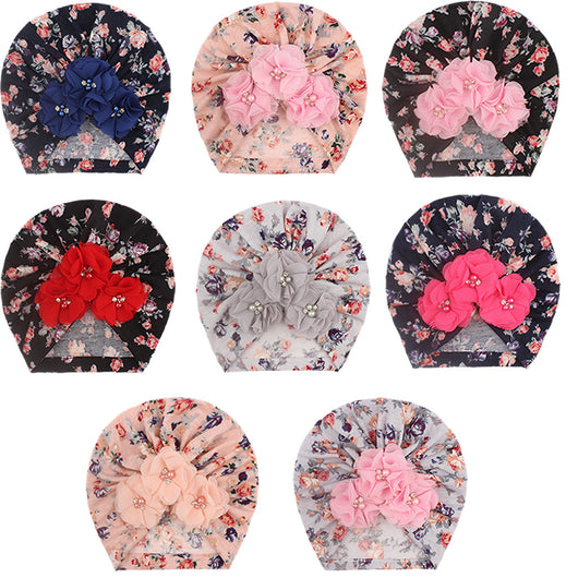 Gorro Turbante Floral para Bebé Niña - Beanie con Diseño Elegante - Image 15